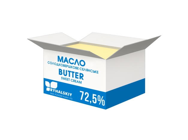 МАСЛО СЛИВОЧНОЕ 72,5% ЖИРНОСТИ, ТМ «ЗДОРОВО»